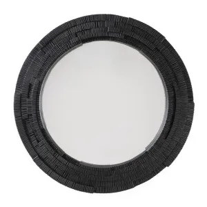 Dunbar Wall Mirror - Round Black by CAFE Lighting & Living, a Mirrors for sale on Style Sourcebook