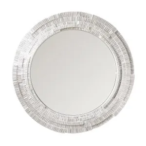 Dunbar Wall Mirror - Round White by CAFE Lighting & Living, a Mirrors for sale on Style Sourcebook