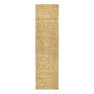 Haven Aliya Rug 80x400cm in Gold by OZ Design, a Contemporary Rugs for sale on Style Sourcebook