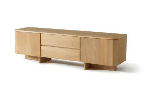 Kiama 1.8m 2 Door Entertainment Lowline Natural Ash by null, a Entertainment Units & TV Stands for sale on Style Sourcebook