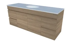 Bargo Vanity 1500mm Centre WG Basin SilkSurface UC Top Wall hung by Timberline, a Vanities for sale on Style Sourcebook