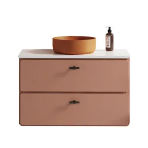 Colby Vanity 900mm Centre Basin Colour Upgrade SilkSurface AC Top Wall hung by Timberline, a Vanities for sale on Style Sourcebook