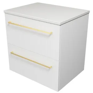 Henley Vanity 600mm Centre WG Basin SilkSurface AC Top Wall hung by Timberline, a Vanities for sale on Style Sourcebook