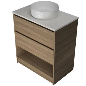 Kansas Vanity 750mm Centre WG Basin SilkSurface AC Top Floor standing by Timberline, a Vanities for sale on Style Sourcebook