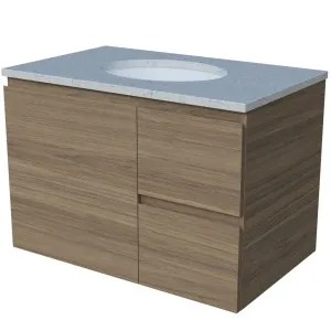 Nevada Vanity 750mm Centre WG Basin SilkSurface UC Top Wall hung by Timberline, a Vanities for sale on Style Sourcebook