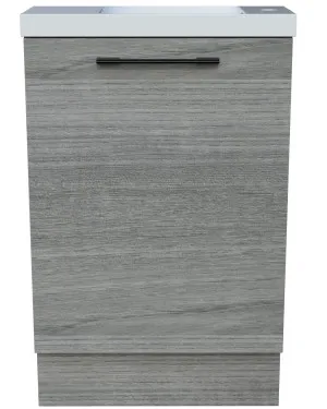 Ollie Vanity 550mm Right Bowl Nano Top Floor standing by Timberline, a Vanities for sale on Style Sourcebook