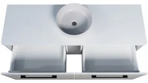 Saba Vanity 1500mm Centre WG Basin SilkSurface AC Top Wall hung by Timberline, a Vanities for sale on Style Sourcebook
