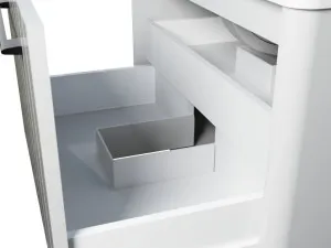 Saba Vanity 750mm Centre WG Basin SilkSurface UC Top Wall hung by Timberline, a Vanities for sale on Style Sourcebook