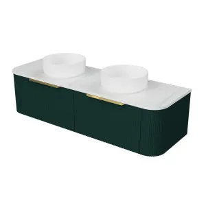 Santos Vanity 1500mm Double WG Basins SilkSurface AC Top Wall hung by Timberline, a Vanities for sale on Style Sourcebook