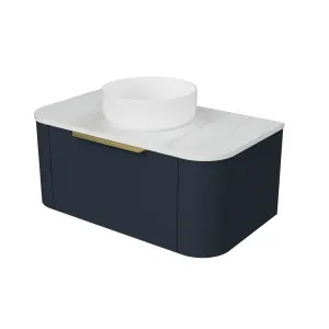 Santos Vanity 900mm Centre WG Basin SilkSurface AC Top Wall hung by Timberline, a Vanities for sale on Style Sourcebook