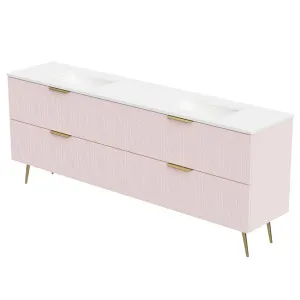 Sutherland House Vanity 2100mm Double WG Basins SilkSurface UC Top On Legs by Timberline, a Vanities for sale on Style Sourcebook