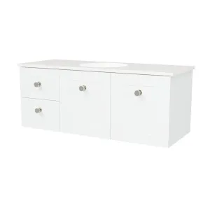 Victoria Vanity 1200mm Centre WG Basin SilkSurface UC Top Wall hung by Timberline, a Vanities for sale on Style Sourcebook