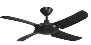Hunter Pacific Icon 48? DC Black Modular WiFi Ceiling Fan with Remote Black by Hunter Pacific, a Ceiling Fans for sale on Style Sourcebook