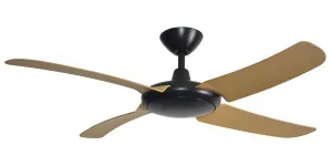 Hunter Pacific Icon 54? DC Black Modular WiFi Ceiling Fan with Remote Oak by Hunter Pacific, a Ceiling Fans for sale on Style Sourcebook
