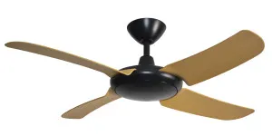 Hunter Pacific Icon 48? DC Black Modular WiFi Ceiling Fan with Remote Oak by Hunter Pacific, a Ceiling Fans for sale on Style Sourcebook