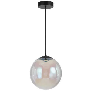 Telbix Aurora Dimmable LED Round Rainbow Glass Pendant Medium by Telbix, a Pendant Lighting for sale on Style Sourcebook