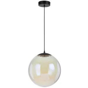 Telbix Aurora Dimmable LED Round Rainbow Glass Pendant Large by Telbix, a Pendant Lighting for sale on Style Sourcebook