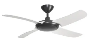 Hunter Pacific Icon 48? DC Black Modular WiFi Ceiling Fan with Remote White by Hunter Pacific, a Ceiling Fans for sale on Style Sourcebook