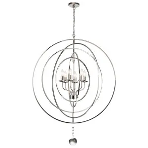 MDA Lighting Maxwell Modern 6 Light Orb Silhouette Pendant Nickel by MDA Lighting, a Pendant Lighting for sale on Style Sourcebook