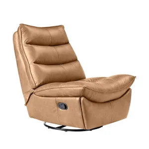 Lusitano Recliner Chair - Light Brown Leather by CAFE Lighting & Living, a Chairs for sale on Style Sourcebook