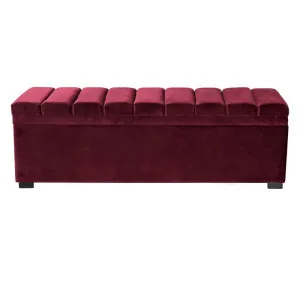 Soho Storage Bench Ottoman - Wine by CAFE Lighting & Living, a Ottomans for sale on Style Sourcebook