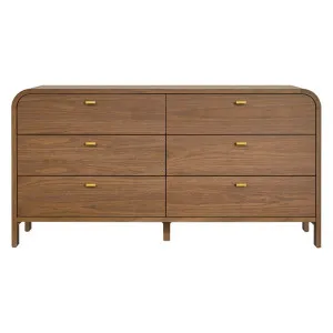 Chisholm 6 Drawer Chest - Walnut by CAFE Lighting & Living, a Cabinets, Chests for sale on Style Sourcebook