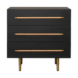 Retreat Bedside Table - Black by CAFE Lighting & Living, a Bedside Tables for sale on Style Sourcebook