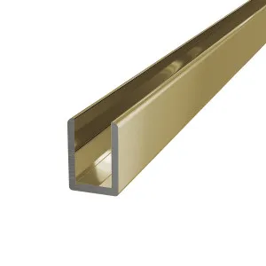 Aluminium U-Channel Champagne Gold 2100mm by Highgrove Bathrooms, a Showers for sale on Style Sourcebook