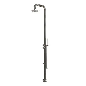 OASIS Outdoor Shower 316 SS w/ Shower Head Brushed Nickel by Highgrove Bathrooms, a Outdoor Showers for sale on Style Sourcebook