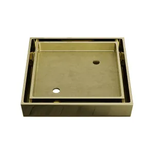 LIDO Square Tile Grate 125mm with DN80 Outlet Champagne Gold by Highgrove Bathrooms, a Traps & Wastes for sale on Style Sourcebook