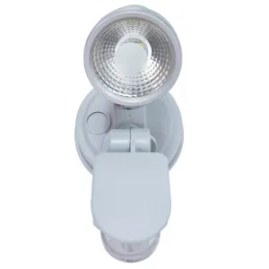 Telbix Illume Single Exterior Security Spotlight with Sensor Silver by Telbix, a Outdoor Lighting for sale on Style Sourcebook