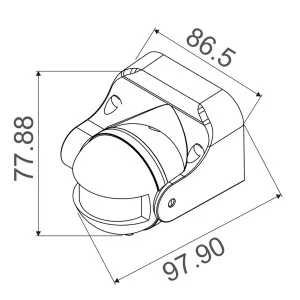 CLA Sens Adjustable Surface Mounted Infrared Motion Sensor White by Compact Lamps Australia, a Outdoor Lighting for sale on Style Sourcebook