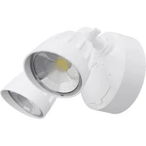 Calibo Nighthawk Double LED Spotlight With Sensor White by Calibo, a Outdoor Lighting for sale on Style Sourcebook