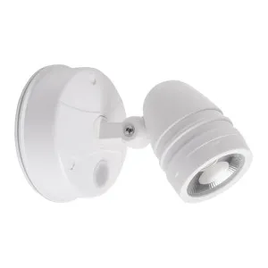 Havit Focus Single Adjustable CCT LED Spotlight with Sensor IP65 White by Havit, a Outdoor Lighting for sale on Style Sourcebook