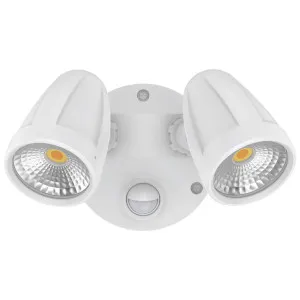 Domus Muro Max Double Spotlight with sensor White by Domus, a Outdoor Lighting for sale on Style Sourcebook