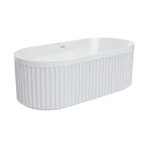 Eleanor Fluted Freestanding Acrylic Bath, 1700mm by Fienza, a Bathtubs for sale on Style Sourcebook