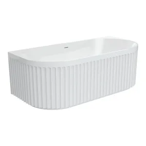 Eleanor Back-To-Wall Acrylic Bath with Overflow, 1700mm by Fienza, a Bathtubs for sale on Style Sourcebook