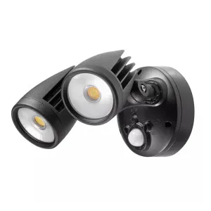 Martec Fortress Pro 36W LED CCT Double Adjustable Flood Light With Sensor IP65 Black by Martec, a Outdoor Lighting for sale on Style Sourcebook