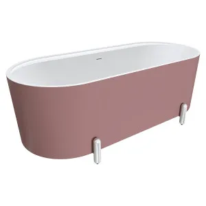 Aluca Freestanding Bath, 1700mm Matte Rouge with Chrome Legs with overflow by Fienza, a Bathtubs for sale on Style Sourcebook