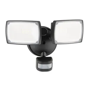 Mercator Onyx Security LED Floodlight with Sensor IP54 Twin by Mercator, a Outdoor Lighting for sale on Style Sourcebook