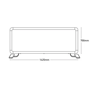 Mercator Ikuü WiFi Smart Panel Heater 2400W by Mercator, a Heaters for sale on Style Sourcebook