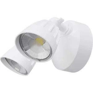Calibo Nighthawk Double LED Spotlight White by Calibo, a Outdoor Lighting for sale on Style Sourcebook