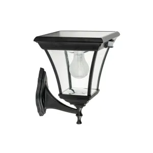 Solar Lighting Direct Traditional Flat-Top Solar LED Wall Light with Motion Sensor Curved by Solar Lighting Direct, a Outdoor Lighting for sale on Style Sourcebook