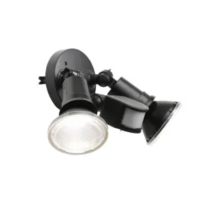 Telbix Comet 2 Light AR38 Floodlight with Sensor IP44 Black by Telbix, a Outdoor Lighting for sale on Style Sourcebook