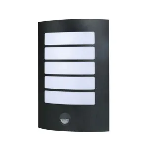Vencha Stark LED Wall Light with Sensor IP44 Black by Vencha, a Outdoor Lighting for sale on Style Sourcebook