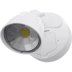 Calibo Nighthawk Single LED Spotlight With Sensor White by Calibo, a Outdoor Lighting for sale on Style Sourcebook