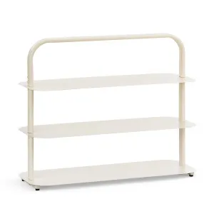 Tresta 3 Tier Low Shelf, Beige Cream by L3 Home, a Bookshelves for sale on Style Sourcebook