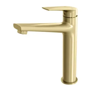Builders Arlo Vessel Mixer Brushed Lead Free In Gold By Phoenix by PHOENIX, a Bathroom Taps & Mixers for sale on Style Sourcebook