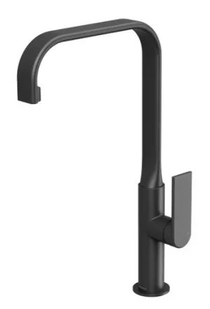 Teel Squareline Sink Mixer With 200mm Spout 5Star Lead Free | Made From Brass In Matte Black By Phoenix by PHOENIX, a Kitchen Taps & Mixers for sale on Style Sourcebook