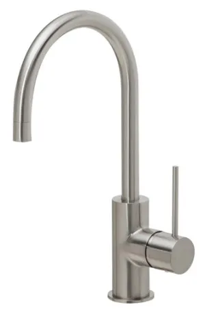 Vivid Slimline Sink Mixer With 160mm Gooseneck Spout 4Star Lead Free | Made From Brass In Brushed Nickel By Phoenix by PHOENIX, a Kitchen Taps & Mixers for sale on Style Sourcebook
